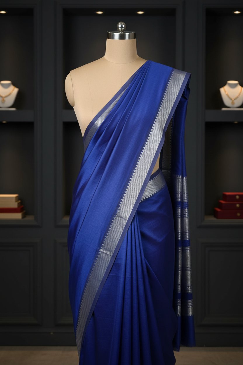 Blue kalam Slim Border